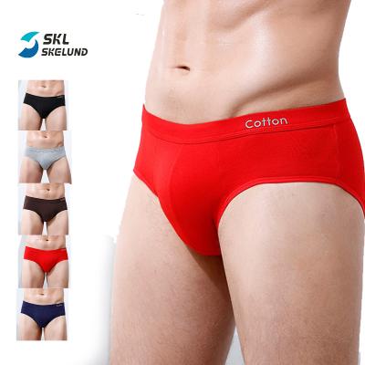 China Antibacterial Mens Briefs Cotton Classics Underwear Men Briefs Mid Rise Underwear Briefs Pack Solid Color Breathable Brief For Mens Underwear for sale