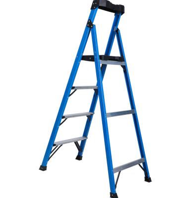 China Aluminum Folding Ladders Heavy Duty Working Step Ladder 4 Step Ladders With Platform for sale