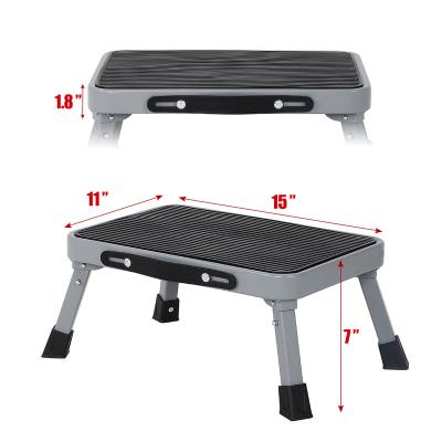 China Modern Small Foot Folding Ladders Safety Step Bench Ladder Steel Kitchen Kitchen Folding Ottoman Stool For Kids for sale