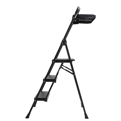 China Telescopic Ladders Iron Single Tailgate Step Ladder Foldable Ladder With Buckle for sale