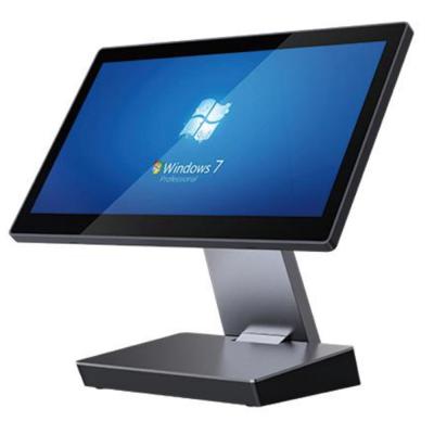 China POS-0073 Retail Terminal Folding POS System with External 15.6 Inch Windows Display for sale