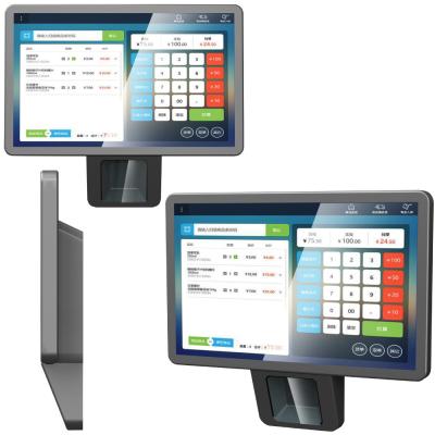 China Capacitive Touch Android POS met ingebouwde laser scanner voor supermarkt kassa Te koop