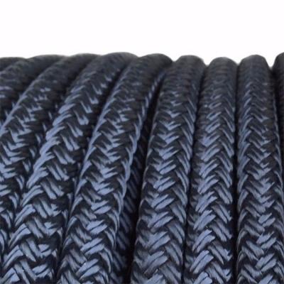 China Chemical Resistant 16 Mm 50 M Double Braided 100% Polyester Marine Rope for sale