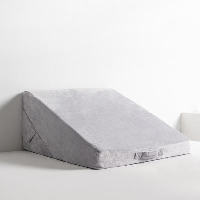 China Triangle Memory Pillow Wedge Supplier Health Memory Foam Bed Wedge Pillow Backrest Foam Wedge Pillow for sale