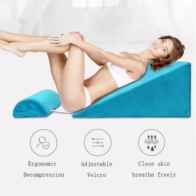 China Non-Toxic Nursing Wedge Triangle Back Pillow Against Cushion Leg And Back Pillow Set Pregnancy Pillow for sale