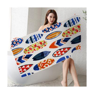 China New Kid Safe Soft Quick-drying Digital Printing Custom Beach Towel for sale