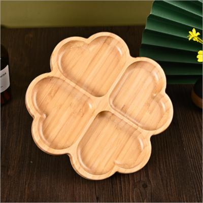 China Bamboo Wooden Rolling Tray Serving Tray Eco-Friendly Natural Eco Friendly Wooden Custom Flower for sale