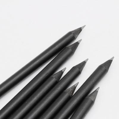 China office & Custom Wooden School Pencil 7inch Logo HB Black Pencils In Bulk for sale