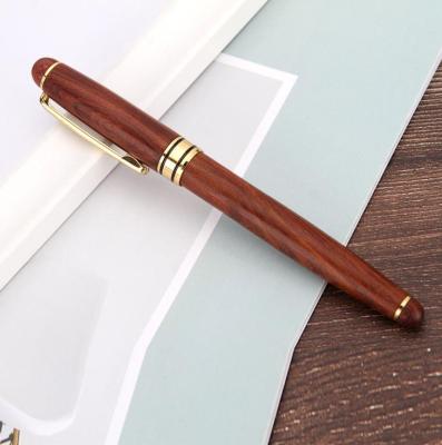 China Promotional Pen Set Fancy Nice Gift Pen for Executive Tip Pen Writing Signature Business Rosewood Set for sale