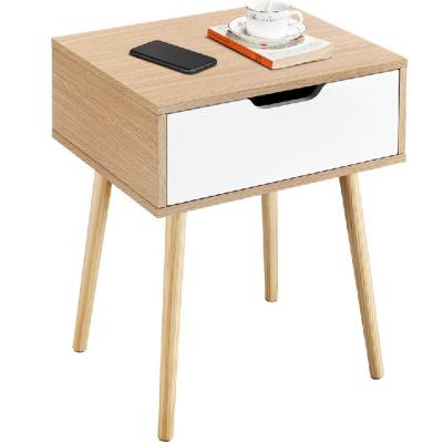 China Wholesale Modern Natural Color Nightstand Bedside Table Sofa Side End Tables for sale