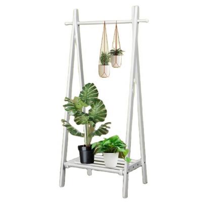 China (Others)Newly Nordic Design Adjustable Custom Clothes Racks Simple Modern Household Bedroom Floor Bag Hanger Wooden Coat Racks for sale