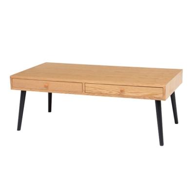 China Wholesale (other) manufacturers china adjustable wooden coffee table with leg and 2 drawers for sale