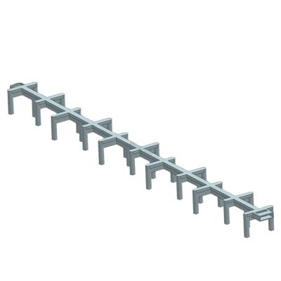 China Contemporary Chinese Manufacturers Continuous Plastic Rebar Spacer Chair For Construction Concrete Support for sale