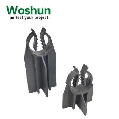 China Woshun Modern High Strength Concrete Plastic Rebar Clip Chair Construction Rebar Chair Spacer For #3-#8 Rebar for sale