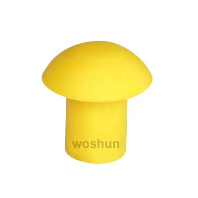 China Yellow Plastic Rebar Cap 16mm-32mm Mushroom Safety Rebar Cap Supplier for sale