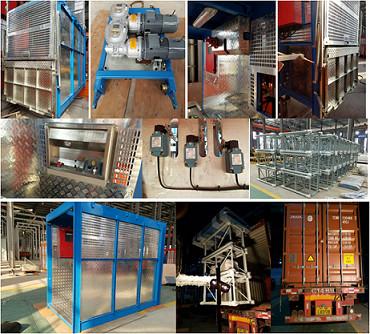 China 115kg Tie - in Construction Material Lift High Performance, Customized Cage CH200 for sale