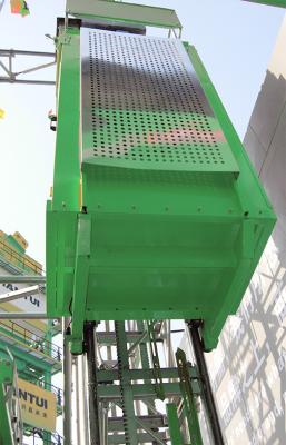 China Single Car 300kg Capacity Industrial Elevators CH300 with Mast Hot-dip Galvanized for sale