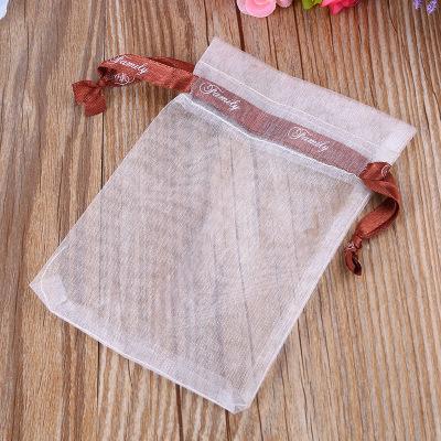 China Durable Customized Cheap Organza Drawstring Bags Wholesale Organza Gift Bags for sale