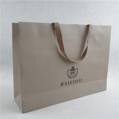 China Durable OEM Clothing Package Custom Print Logo High End Paper Bag Recycle Kraft Paper Shopping Paper Bags for sale