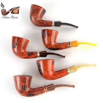 China Briar Pipe Smooth Finished 9mm Smoking Casual Filter Tuscan Series #TSCAH for sale