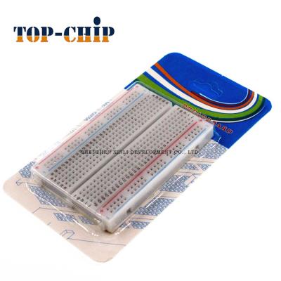 China High Quality Breadboard 400 Holes Red and Blue Lines Mini Breadboard Width 5.5CM Length 8.5CM Breadboard Experience Board for sale