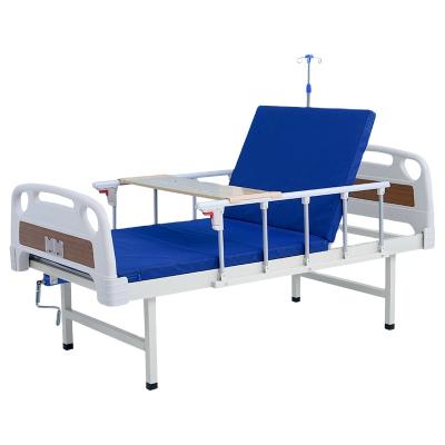 China Hospital Bed ABS Manual Flip Double Two-Function Medical Bed Elderly Patient Patient Hospital Bed for sale