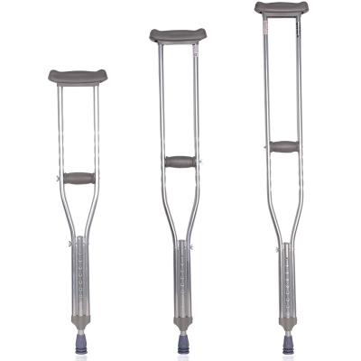 China Home Manufacturers Aluminum Telescopic Adjustable Medical Elderly Hand Crutch Walking Crutch For Disabled for sale