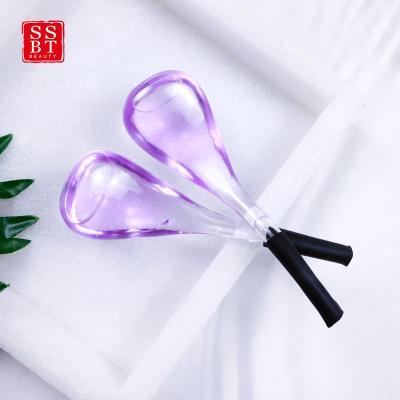 China Wrinkle Remover SSBT High Borosilicate Glass Massage Beauty Spoon Shape Face Massager for sale