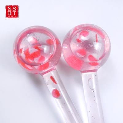 China Wrinkle Remover SSBT Flower Antifreeze Gel Colored Beauty Crystal Glass Ice Globes for sale