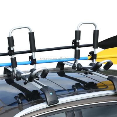 China Durable Folding Kayak Rack Car Rack Car Kayak Carrier Top Rack with Foldable Paddle Rack Kayak Rack for sale