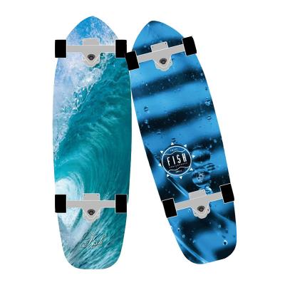 China Adult russian maple deck land surfskate surf skateboard for sale