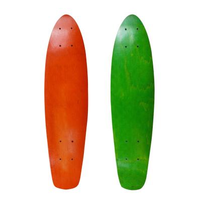 China Northeastern 24.8 Inch Dyed Maple Adult Fish Cruiser Skateboard Deck for sale