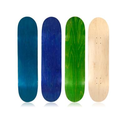 China Adult Dyed Northeast Maple Wooden Empty Skateboard Deck for sale