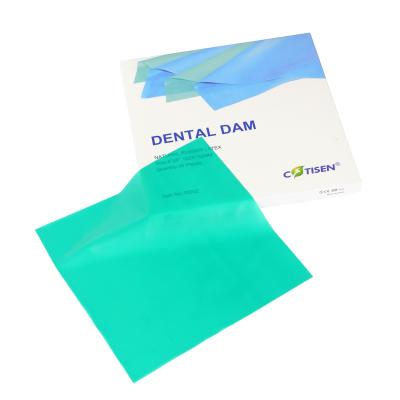 China Dental Area Dental Pure Latex Dam Disposable Dental Rubber Dam Material for sale