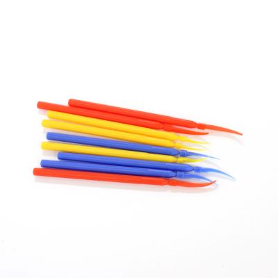 China High Quality Colorful Dental Sector Handle Long Plastic Dental Wedges With Good Price for sale