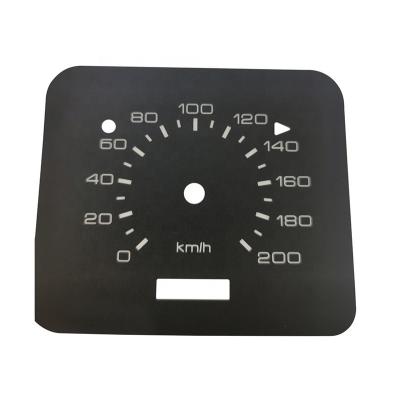 China Manufacturer Custom Matt Black Instrument Panel Board Waterproof Graphic Coated Sticker for sale