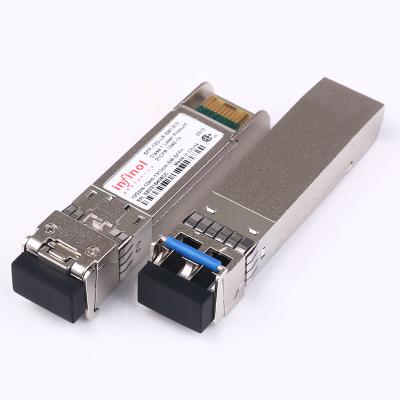 China Data Center 10G 10KM 40KM 80KM LC SMF 1310nm 1550nm SFP+ Optical Transceiver Module for sale