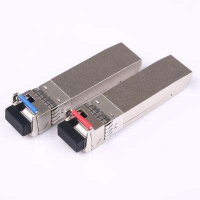 China 10G Ethernet SFP10G-BX10-1270U Single Fiber 10Gb/s BIDI Bidirectional SFP Wifi Optical Transceiver for sale