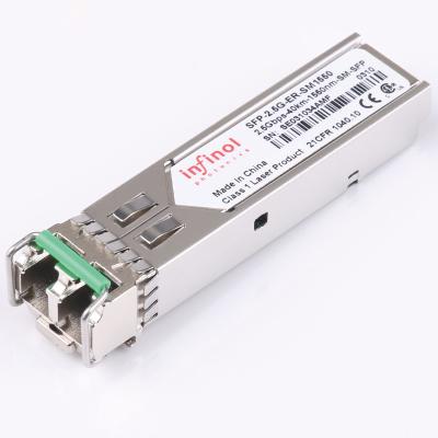 China Data Center Factory Price 2.5G 1550nm Single Fiber 40 KM LC Connector SFP Transceiver for sale