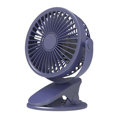 China 360 Degree Rotating Hot Sale Home Travel Low Noise Portable USB Rechargeable 3 Speeds Adjust 360 Rotatable Battery Operated Mini Table Clip -on Fan for sale