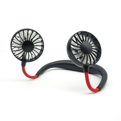 China Hot Selling 3 Speeds USB Mini Portable Neck Leafless Rechargeable Bladeless Fan High Efficiency for sale