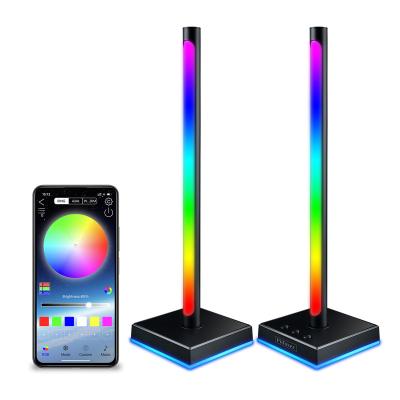 China 2022 New Arrival USB Rhythm LED Lamp RGB Modern Color Lamp App Remote Control Car Music Voice Changing Ambient 2022 Ambient Light for Game and Party for sale