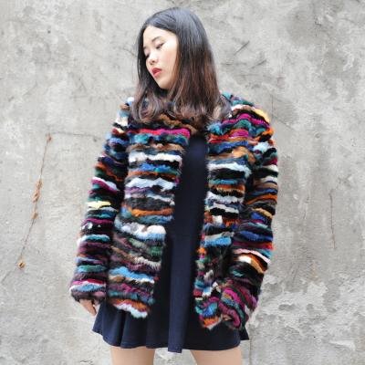 China CX-G-A-51 Warm Sale Multi Color Breathable Genuine Mink Fur Coat For Winter for sale