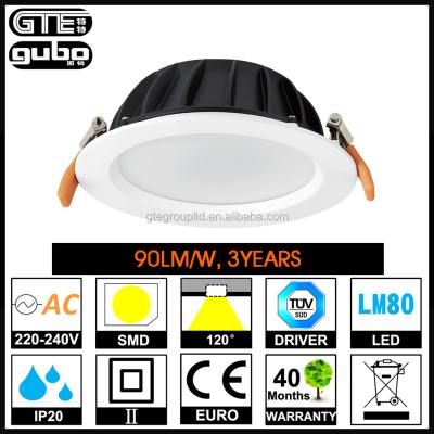 China Aluminum Alloy SMD LED Recessed Downlight 9W 12W 15W 20W 25W 30W for sale