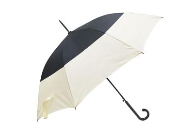 China Black Metal Ribs Automatic Open Close Umbrella  Polyester / Pongee Fabric for sale