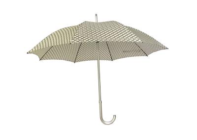 China Black Metal Ribs J Handle Umbrella , Windproof Golf Umbrellas Customized Design for sale