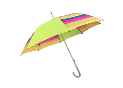 China Colorful  Flexible J Handle Umbrella , Straight Handle Umbrella  Anti Uv for sale