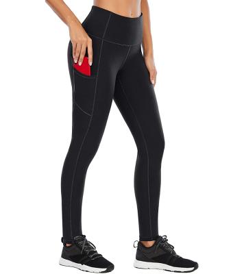 China Fitness Yoga Pants High Waist Cycling Women's Breathable Leggings With Pockets Workout Pants UK Women's Yoga Pants for sale