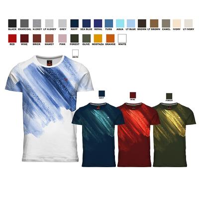 China Anti-wrinkle men stitches T-shirt images custom printed T-shirts printing logo custom brand 170 gsm silk unisex casual quantity for sale