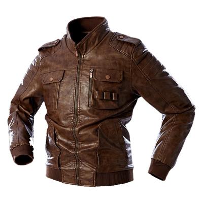 China ReFire Windproof Gear Autumn Casual Motorcycle Faux Leather Warm Winter Army Military Jackets Men's EU PU Leather Jackets Tactical Coats for sale